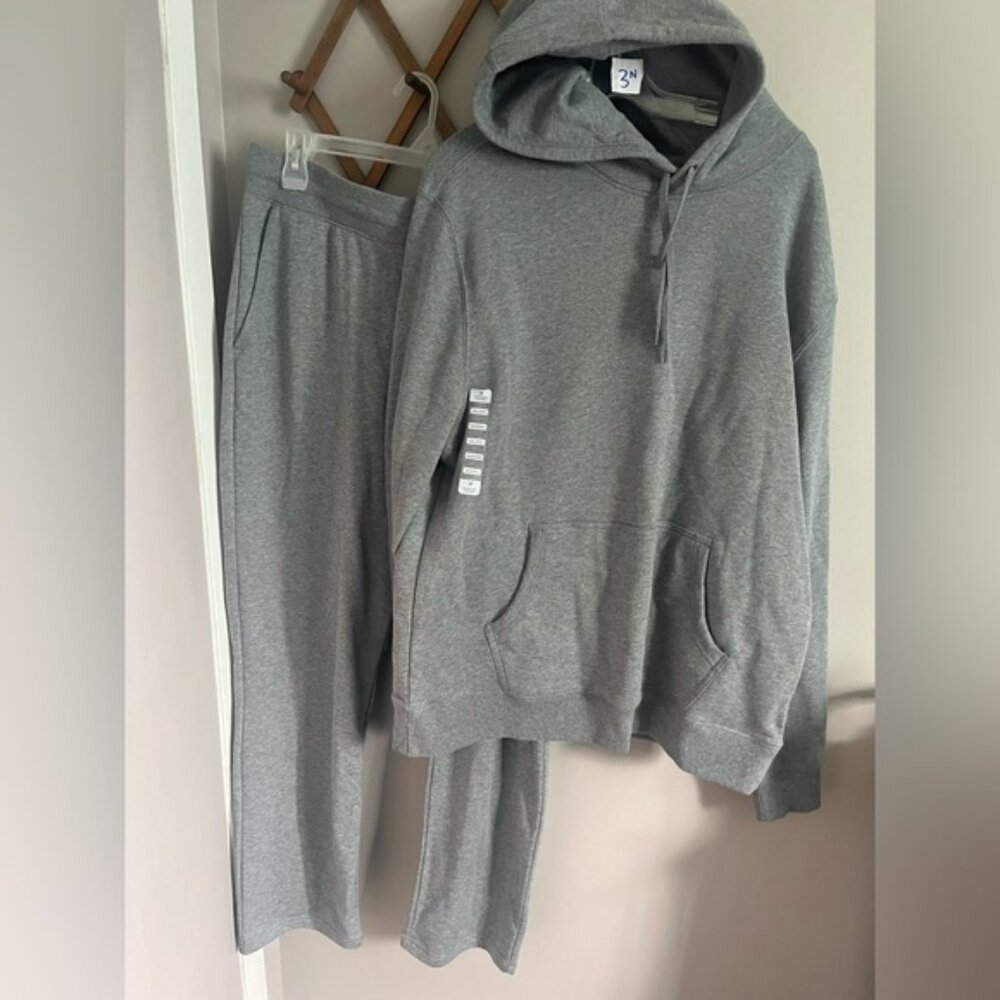 NWT Denver Hayes track suit coordinating grey hoodie straight leg track pants 2X
